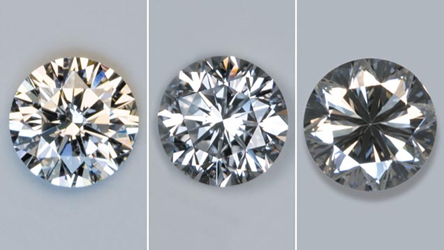 Diamond Cut. The data contains the cut variable labeled Fair, Good, Very Good, & Ideal. `Cut` is a grade assigned describing the quality of refracted light. Three optical effects: brightness, fire, scintillation, describe the way light appears inside of the stone, from the Gemological Institute of America Inc. (2018a). Diamond Quality Factors. https://www.gia.edu/diamond-quality-factor